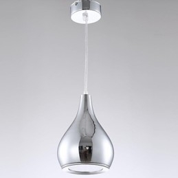 Moderne, eigentijdse Globe-gegalvaniseerde metalen hanglamp