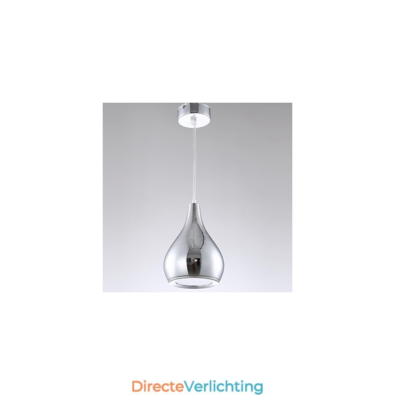 Moderne, eigentijdse Globe-gegalvaniseerde metalen hanglamp