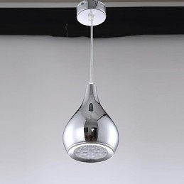 Moderne, eigentijdse Globe-gegalvaniseerde metalen hanglamp