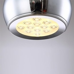 Moderne, eigentijdse Globe-gegalvaniseerde metalen hanglamp