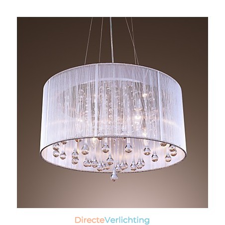 Moderne eigentijdse drum kristal gegalvaniseerde metalen hanglamp Moderne eigentijdse drum kristal gegalvaniseerde metalen hanglamp