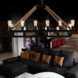 Landelijke ontwerpers schilderen metalen hanglamp