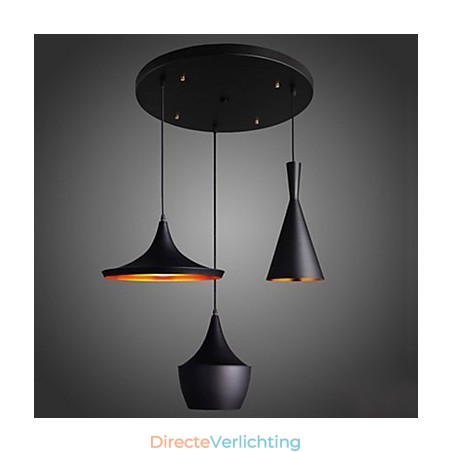 Gestroomlijnde hanglamp in zwart Gestroomlijnde hanglamp in zwart