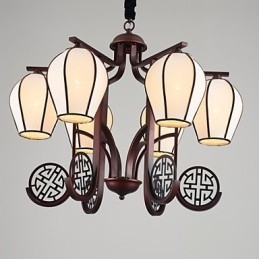 Rustieke Lodge Vintage Mini Stijl Gegalvaniseerde Metalen Kroonluchter