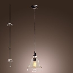 Traditionele klassieke vintage kom mini-stijl gegalvaniseerde hanglamp