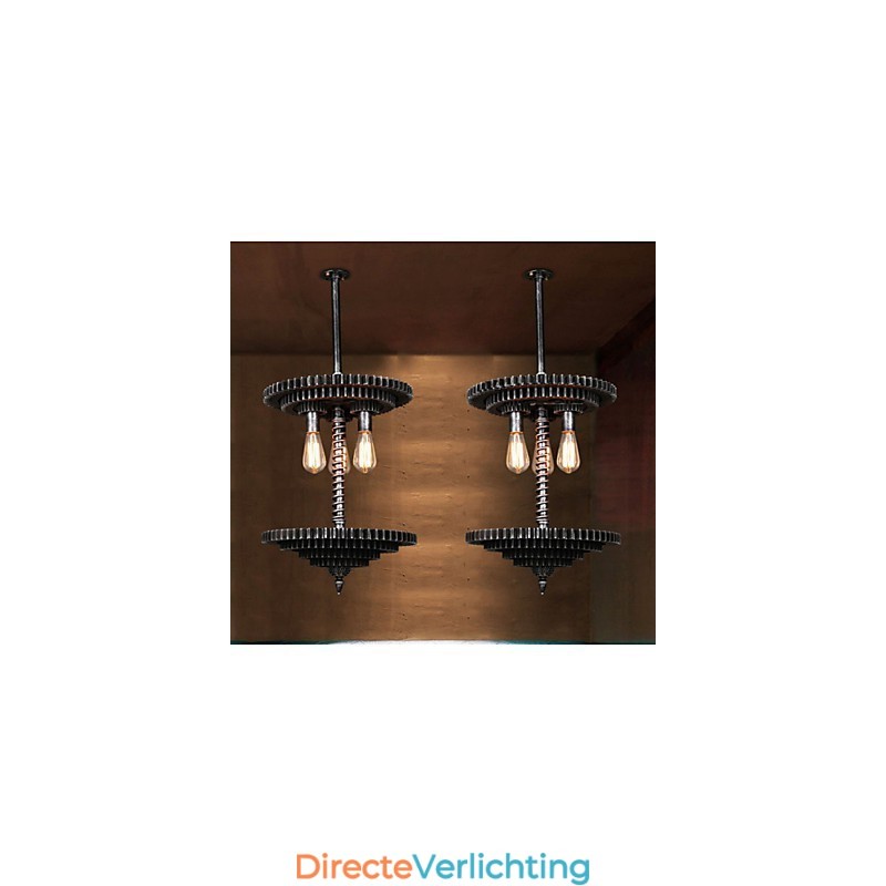 Vintage Lron kroonluchter kroonluchter creatieve mechanische uitrusting