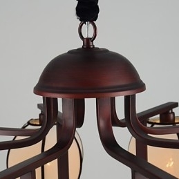 Rustieke Lodge Vintage Mini Stijl Gegalvaniseerde Metalen Kroonluchter