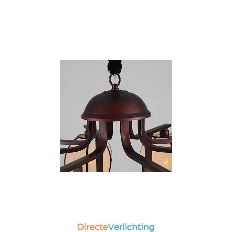 Rustieke Lodge Vintage Mini Stijl Gegalvaniseerde Metalen Kroonluchter