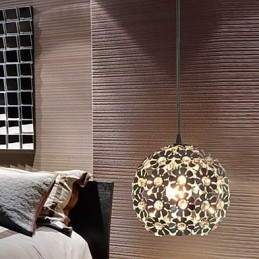 Moderne eigentijdse Globe Crystal Mini-stijl gegalvaniseerde hanglamp