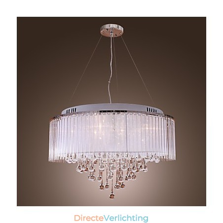 Moderne eigentijdse drum kristal gegalvaniseerde hanglamp Moderne eigentijdse drum kristal gegalvaniseerde hanglamp