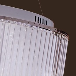 Moderne eigentijdse drum kristal gegalvaniseerde hanglamp