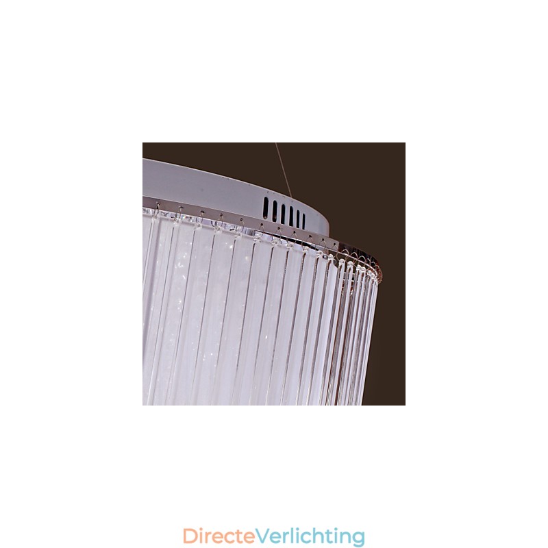 Moderne eigentijdse drum kristal gegalvaniseerde hanglamp