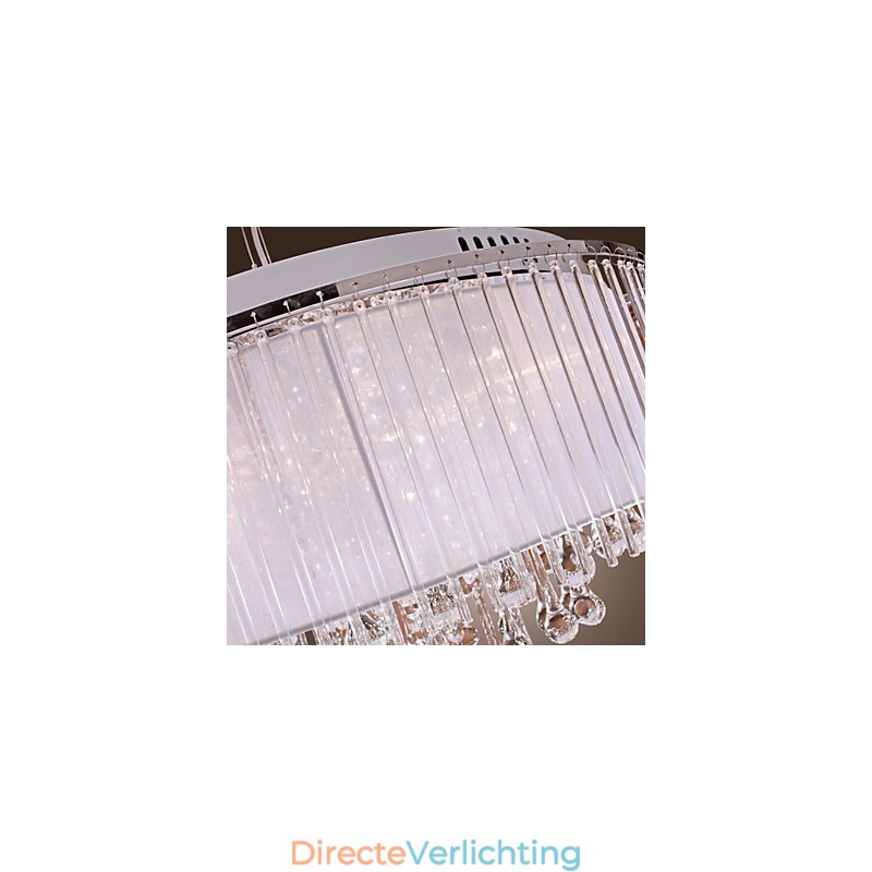 Moderne eigentijdse drum kristal gegalvaniseerde hanglamp