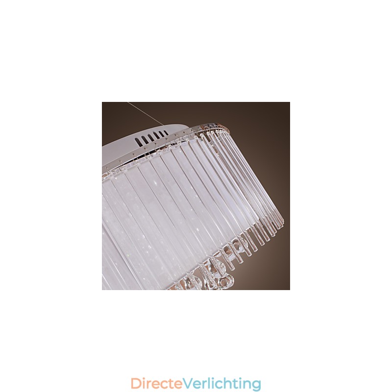 Moderne eigentijdse drum kristal gegalvaniseerde hanglamp