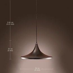 Moderne, eigentijdse retro mini-stijl schilderij hanglamp