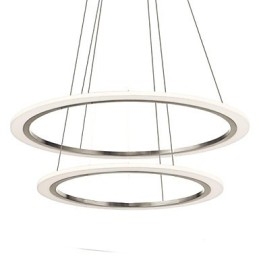 Acryl Hanglampen Plafond Hangende Kroonluchter Lichtarmaturen met 2 ringen