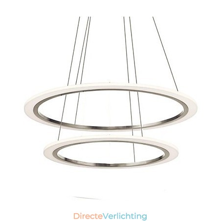 Acryl Hanglampen Plafond Hangende Kroonluchter Lichtarmaturen met 2 ringen Acryl Hanglampen Plafond Hangende Kroonluchter Lichtarmaturen met 2 ringen