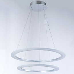 Acryl Hanglampen Plafond Hangende Kroonluchter Lichtarmaturen met 2 ringen