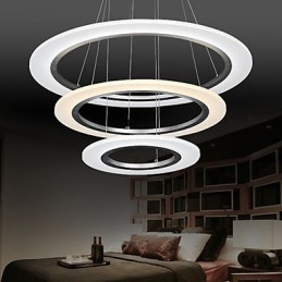 3 Ring DIY Vorm Acryl Hanglamp Plafondlampen Kroonluchter Armaturen met