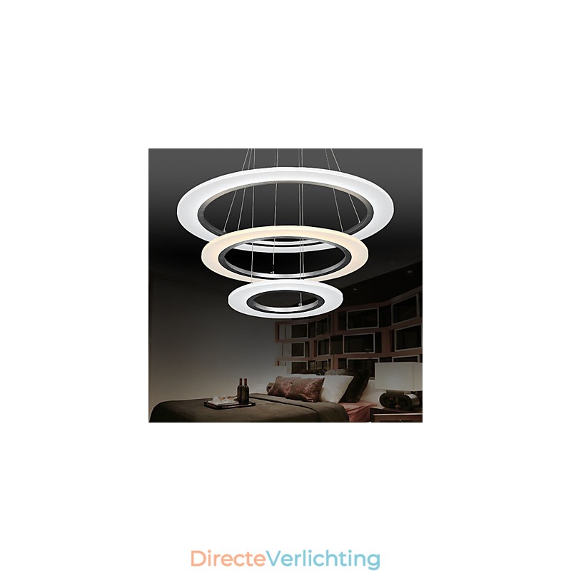 3 Ring DIY Vorm Acryl Hanglamp Plafondlampen Kroonluchter Armaturen met