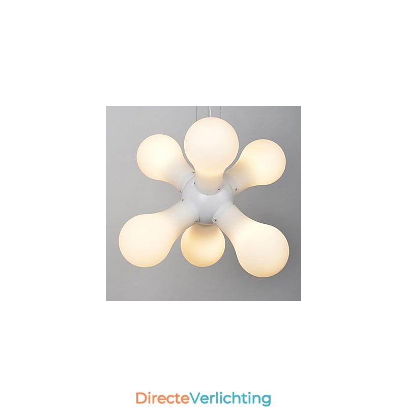 Eenvoudige glazen hanglamp