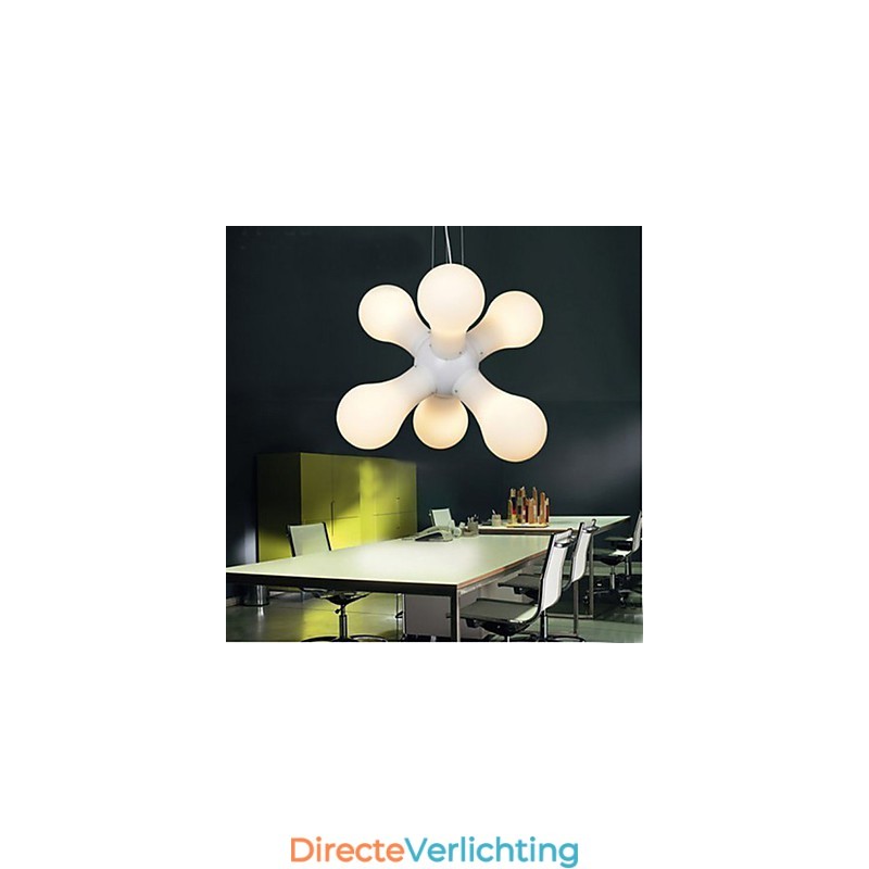 Eenvoudige glazen hanglamp