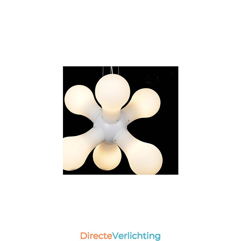 Eenvoudige glazen hanglamp