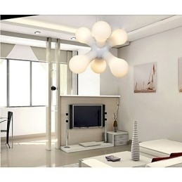 Eenvoudige glazen hanglamp