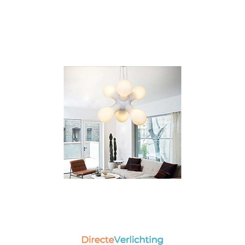 Eenvoudige glazen hanglamp
