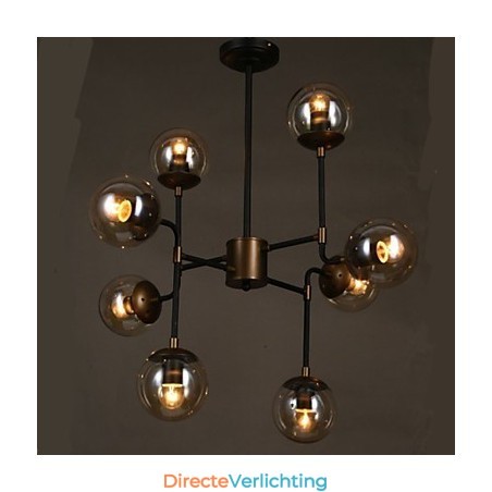 Kunstglas Bol Ronde Bonenstaak Kroonluchter Kunstglas Bol Ronde Bonenstaak Kroonluchter