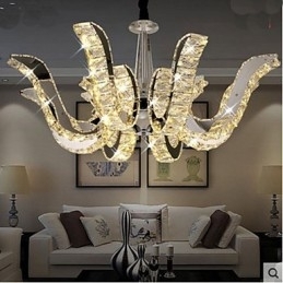 Kristallen lamp moderne luxe kaars kristallen hanglamp