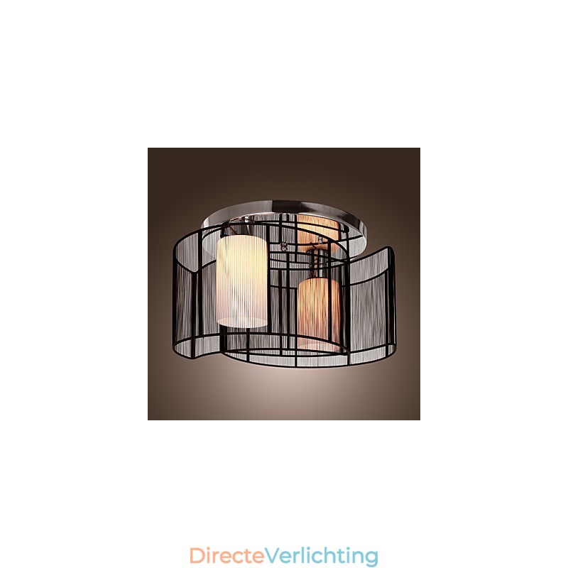 Plafondlamp Modern Design 2 Lampen Zwart