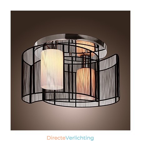 Plafondlamp Modern Design 2 Lampen Zwart Plafondlamp Modern Design 2 Lampen Zwart