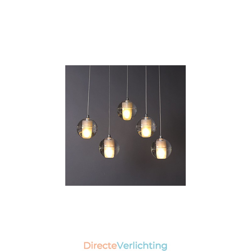 All Over The Sky Star Bocci Droplight Aurora Borealis Moderne Glazen Kristallen Lamp