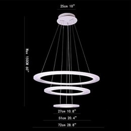 75 Watt moderne, eigentijdse schilderij acryl hanglamp