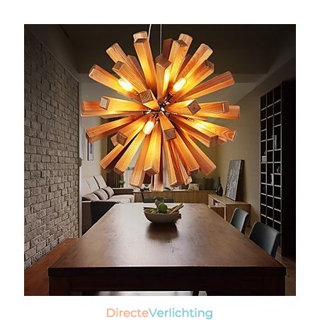 Hanglampen Landelijk Hout Bamboe