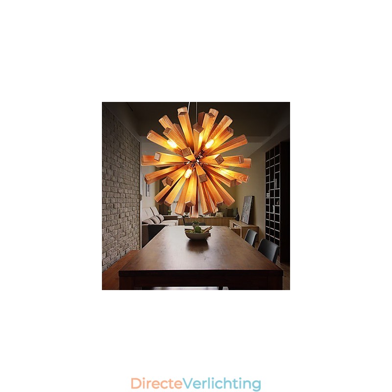 Hanglampen Landelijk Hout Bamboe