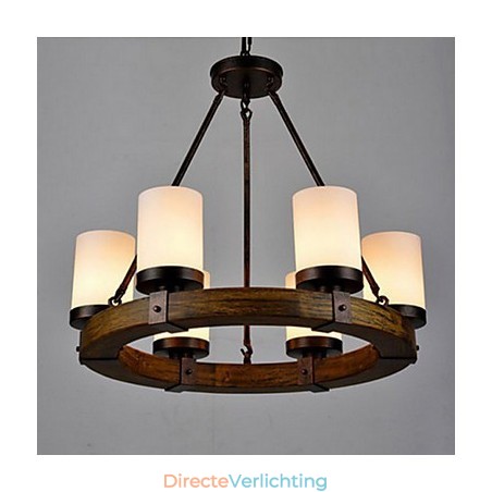 Vintage oude houten kroonluchter Vintage oude houten kroonluchter