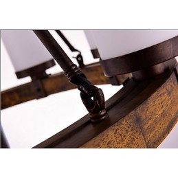 Vintage oude houten kroonluchter