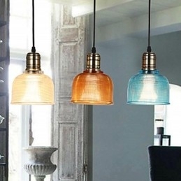 Nordic Small Droplight van glas-in-lood kroonluchter die oude gebruiken herstelt