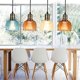 Nordic Small Droplight van glas-in-lood kroonluchter die oude gebruiken herstelt