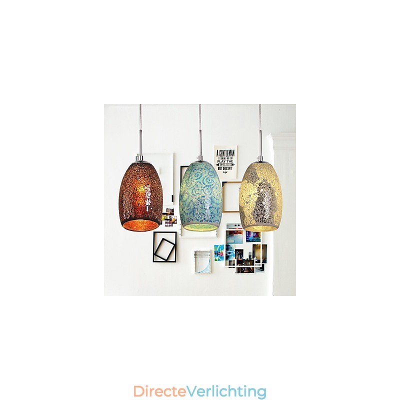 Traditionele klassieke vintage schilderij metalen hanglamp