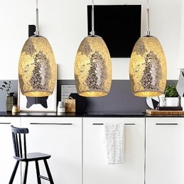 Traditionele klassieke vintage schilderij metalen hanglamp