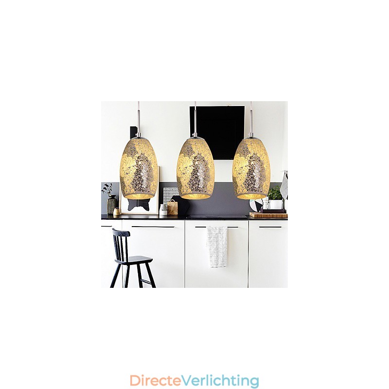 Traditionele klassieke vintage schilderij metalen hanglamp
