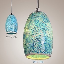 Traditionele klassieke vintage schilderij metalen hanglamp