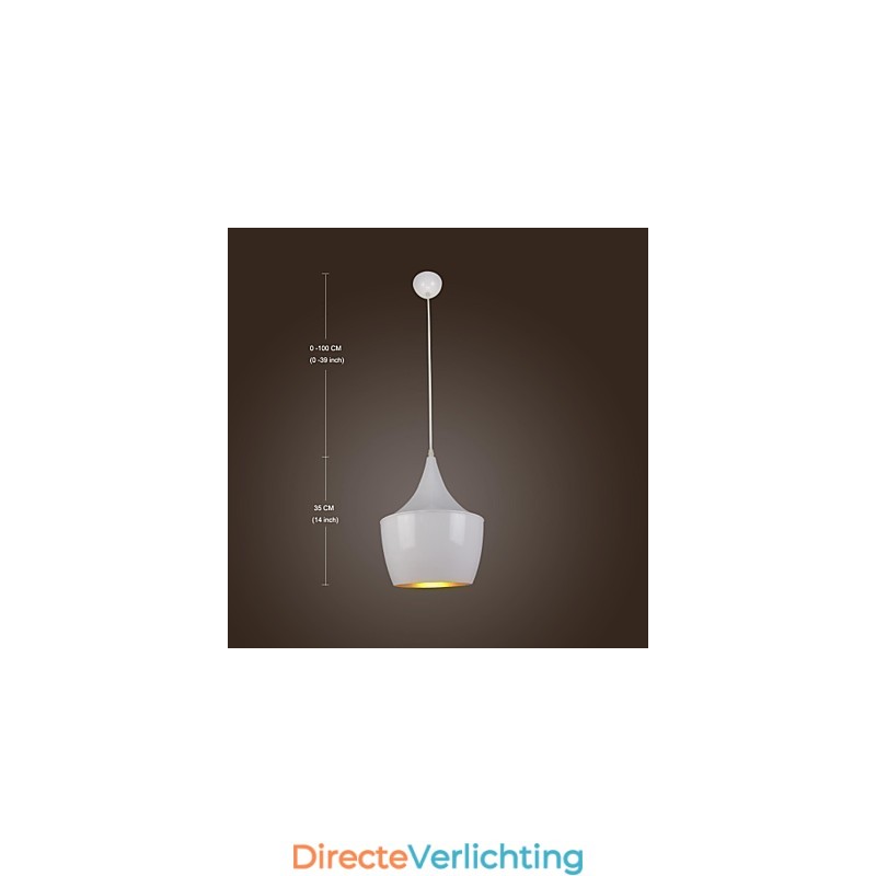 Moderne, eigentijdse retro landelijke schilderij metalen hanglamp