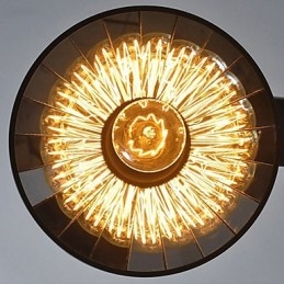 Hanglampen Vintage 3 lampen ST64 lampen inbegrepen Up en Down systeem