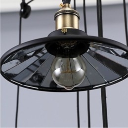 Hanglampen Vintage 3 lampen ST64 lampen inbegrepen Up en Down systeem