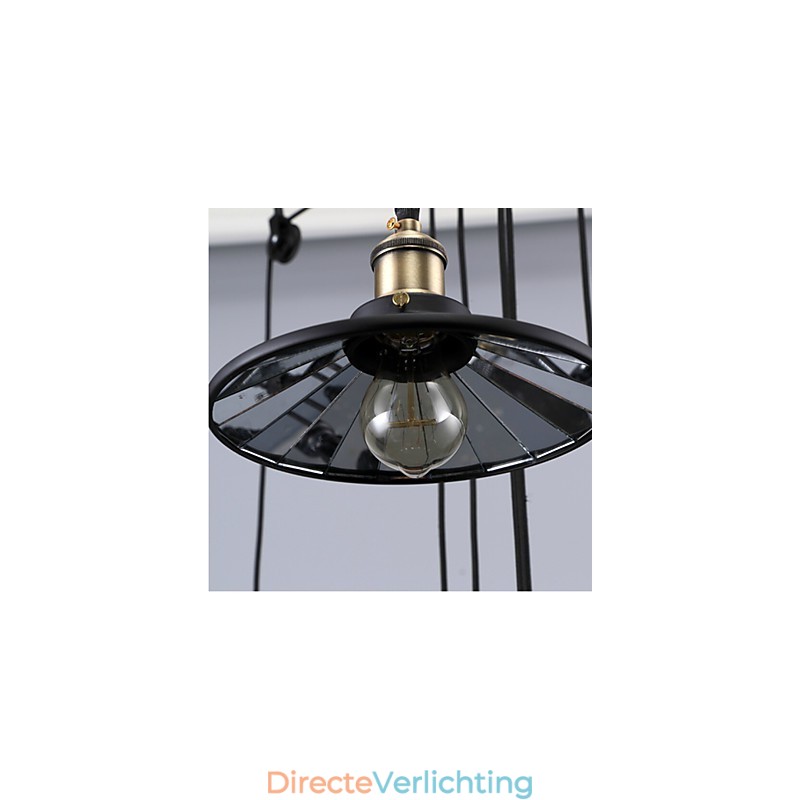 Hanglampen Vintage 3 lampen ST64 lampen inbegrepen Up en Down systeem