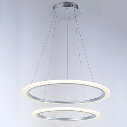 Moderne 2-rings hanglamp kroonluchter verlichtingsarmaturen met